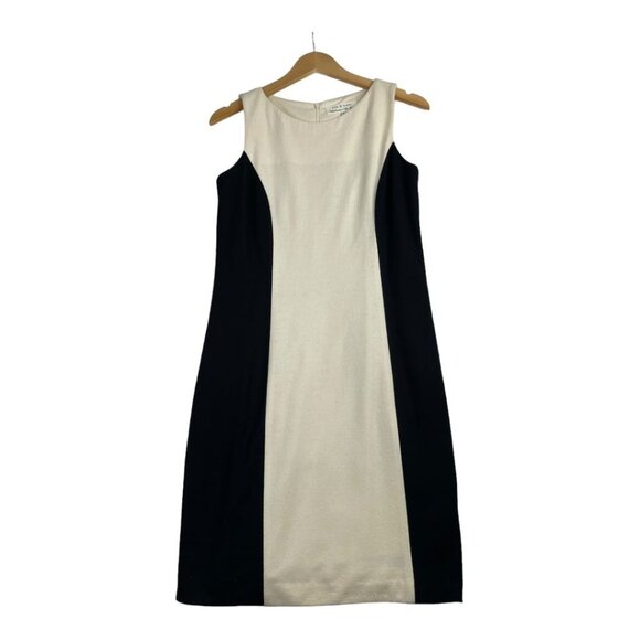 Rag‎ & Bone Panelled Tuve Mini Wool Dress size 6 Black/Ivory - Picture 1 of 8